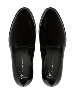 Men Giuseppe Zanotti Gatien Crystal-embellished Leather Loafers -Giuseppe Zanotti 19206592 43202194 1000