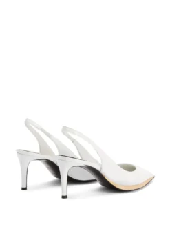 Women Giuseppe Zanotti 70mm Pointed Leather Pumps -Giuseppe Zanotti 19207040 43974413 1000