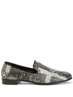 Men Giuseppe Zanotti Gipsy Lewis Bandana-print Loafers