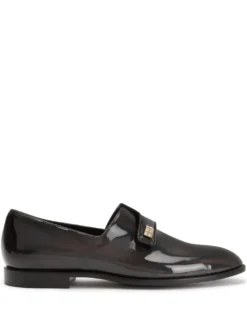 Men Giuseppe Zanotti Almond-toe Patent Leather Loafers