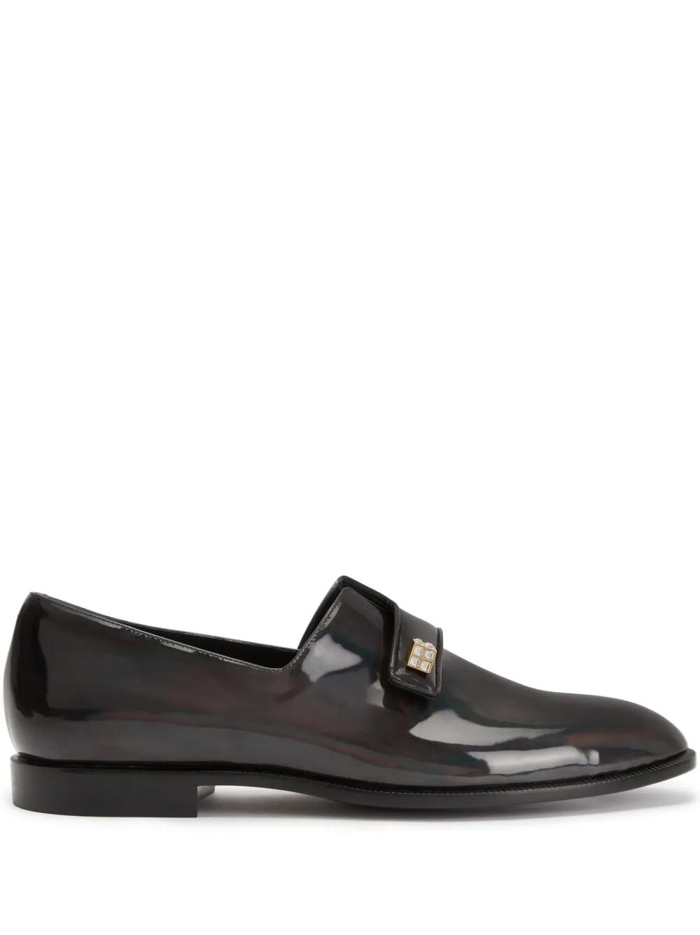 Men Giuseppe Zanotti Almond-toe Patent Leather Loafers 3 Men Giuseppe Zanotti Almond-toe Patent Leather Loafers
