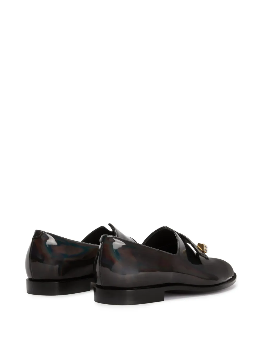 Men Giuseppe Zanotti Almond-toe Patent Leather Loafers 5 Men Giuseppe Zanotti Almond-toe Patent Leather Loafers - Image 3