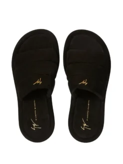 Men Giuseppe Zanotti Harmande Quilted Suede Slides -Giuseppe Zanotti 19207150 43202037 1000