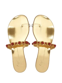 Women Giuseppe Zanotti Marguerithe Gem-stone Flat Sandals -Giuseppe Zanotti 19207174 42312373 1000