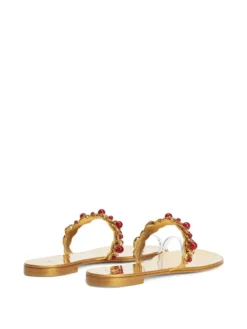Women Giuseppe Zanotti Marguerithe Gem-stone Flat Sandals -Giuseppe Zanotti 19207174 42312374 1000