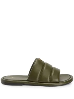 Men Giuseppe Zanotti Padded-leather Sliders