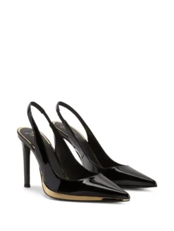 Women Giuseppe Zanotti 105mm Slingback Leather Pumps -Giuseppe Zanotti 19207230 43974538 1000