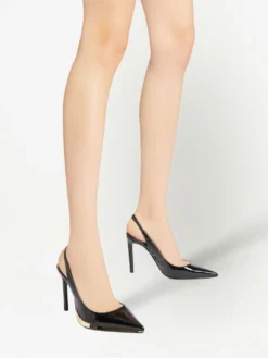 Women Giuseppe Zanotti 105mm Slingback Leather Pumps -Giuseppe Zanotti 19207230 43974543 1000