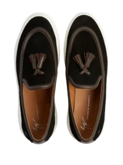 Men Giuseppe Zanotti Conley Tassel Suede Loafers -Giuseppe Zanotti 19396742 43518405 1000