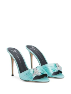 Women Giuseppe Zanotti Intriigo Knot Embellished Mules -Giuseppe Zanotti 19397494 43519276 1000
