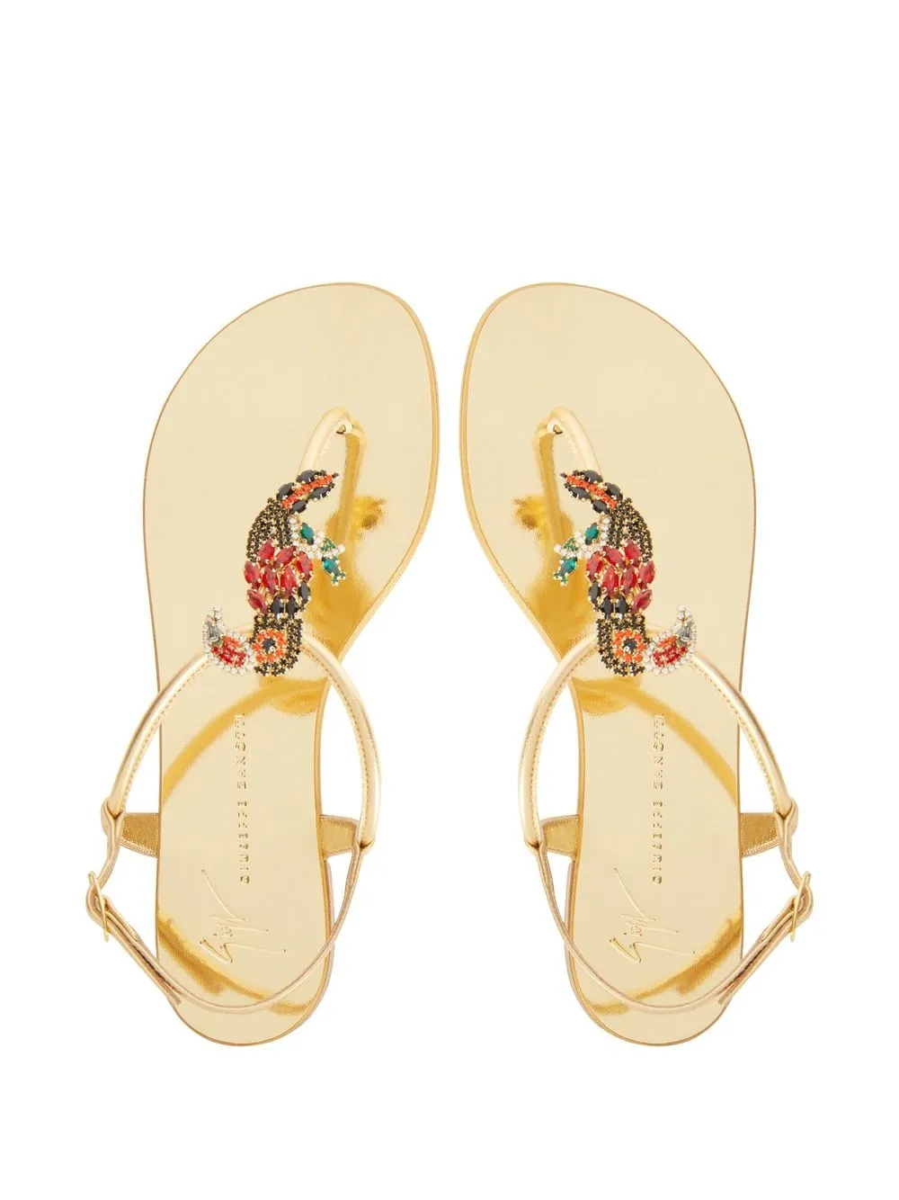 Women Giuseppe Zanotti Tropical Beach Flat Sandals 6 Women Giuseppe Zanotti Tropical Beach Flat Sandals - Image 4