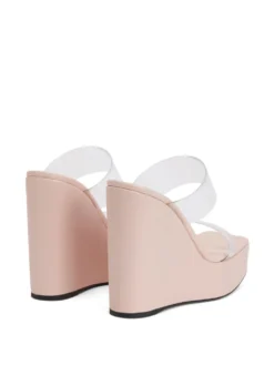 Women Giuseppe Zanotti Meissa Plexi Wedge Sandals -Giuseppe Zanotti 19398127 43520155 1000