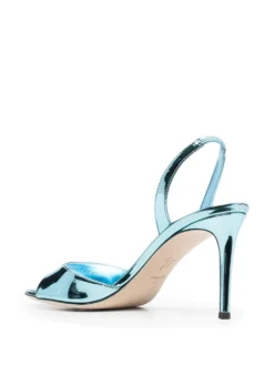 Women Giuseppe Zanotti Slingback Metallic Sandals -Giuseppe Zanotti 19724258 44134388 1000
