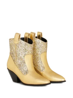 Women Giuseppe Zanotti Elna Glittery Cowboy Boots -Giuseppe Zanotti 19783988 44490680 1000