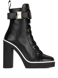 Women Giuseppe Zanotti Nidir 120mm Engraved-buckle Leather Boots