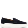 Men Giuseppe Zanotti Penny-slot Suede Loafers -Giuseppe Zanotti 20101379 45305390 1000