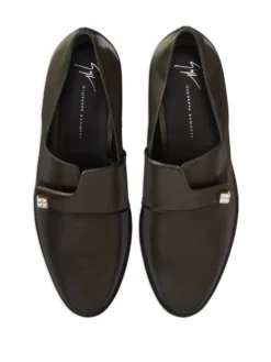 Men Giuseppe Zanotti Marty Leather Loafers -Giuseppe Zanotti 20103780 50216683 1000
