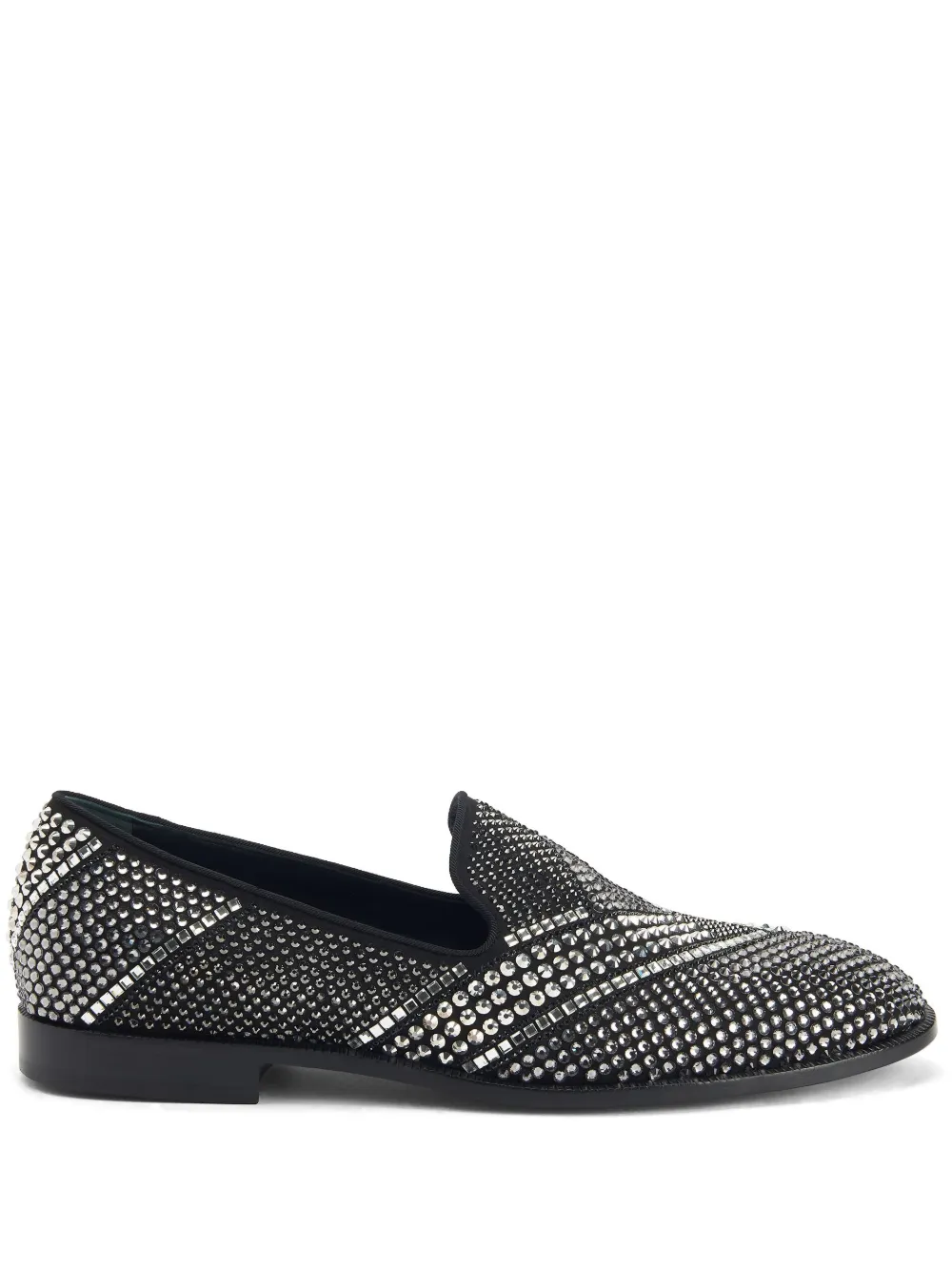 Men Giuseppe Zanotti Raimond Crystal-embellished Loafers 3 Men Giuseppe Zanotti Raimond Crystal-embellished Loafers
