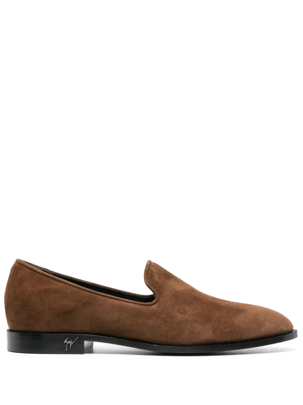 Men Giuseppe Zanotti Almond-toe Suede Loafers 3 Men Giuseppe Zanotti Almond-toe Suede Loafers
