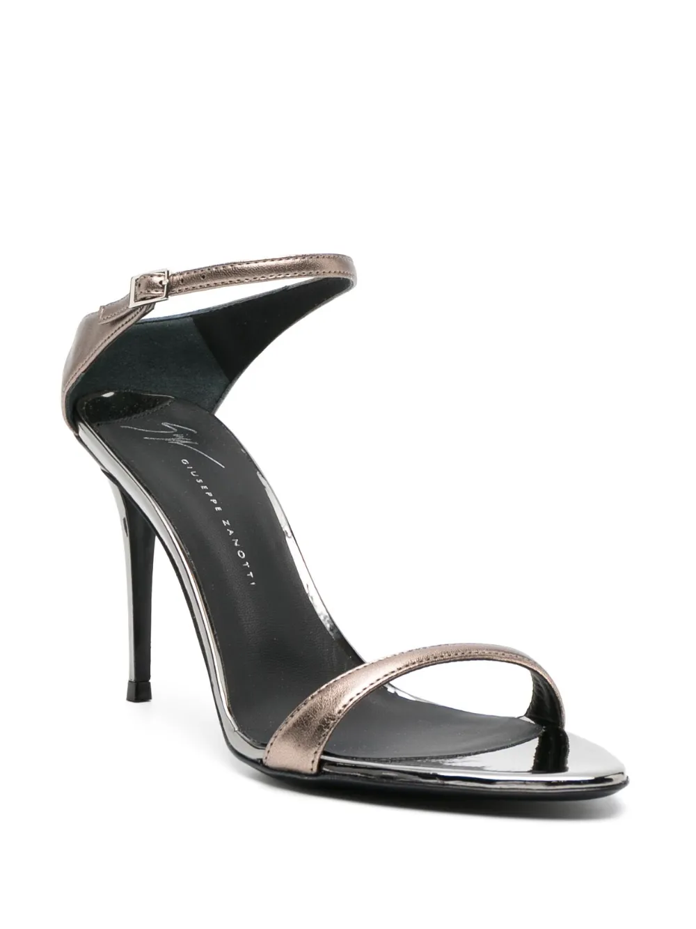 Women Giuseppe Zanotti Beverlee 105mm Laminated Leather Sandals 4 Women Giuseppe Zanotti Beverlee 105mm Laminated Leather Sandals - Image 2
