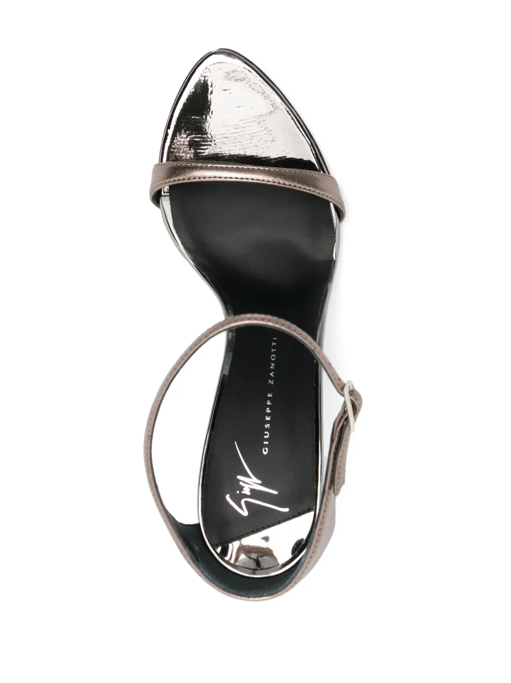 Women Giuseppe Zanotti Beverlee 105mm Laminated Leather Sandals 6 Women Giuseppe Zanotti Beverlee 105mm Laminated Leather Sandals - Image 4